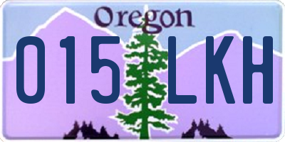 OR license plate 015LKH