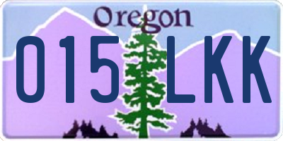 OR license plate 015LKK