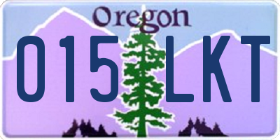OR license plate 015LKT