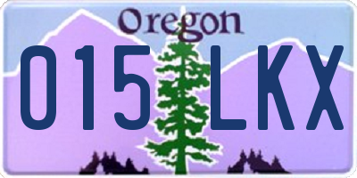 OR license plate 015LKX