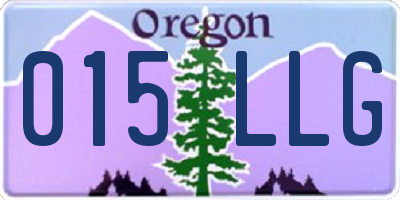 OR license plate 015LLG