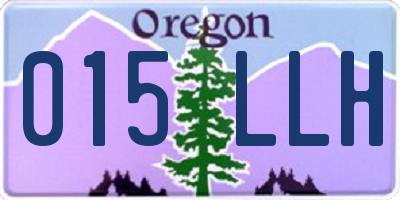 OR license plate 015LLH