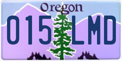 OR license plate 015LMD