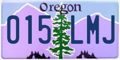 OR license plate 015LMJ