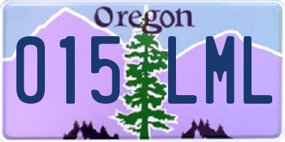 OR license plate 015LML