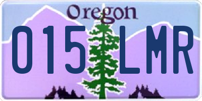 OR license plate 015LMR
