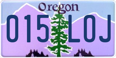 OR license plate 015LOJ