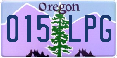 OR license plate 015LPG