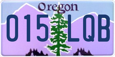 OR license plate 015LQB