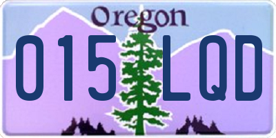 OR license plate 015LQD