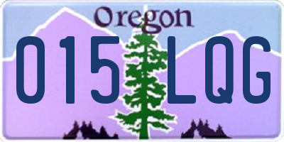 OR license plate 015LQG