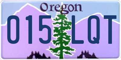 OR license plate 015LQT