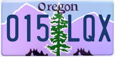 OR license plate 015LQX