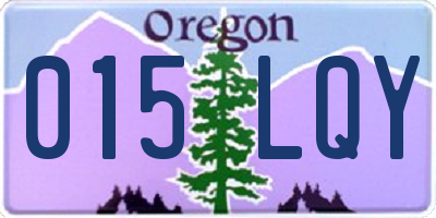 OR license plate 015LQY