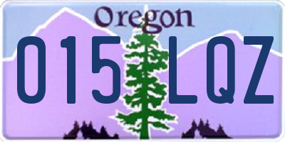 OR license plate 015LQZ