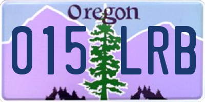 OR license plate 015LRB