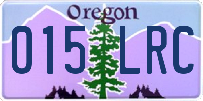 OR license plate 015LRC