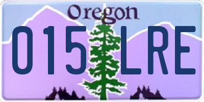 OR license plate 015LRE