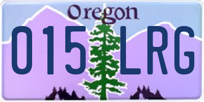 OR license plate 015LRG