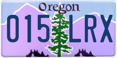 OR license plate 015LRX