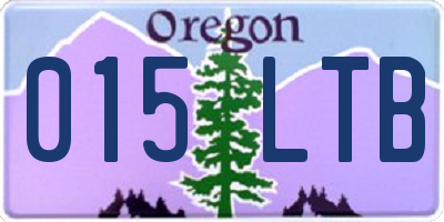 OR license plate 015LTB