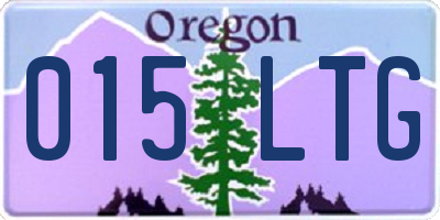 OR license plate 015LTG