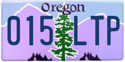OR license plate 015LTP