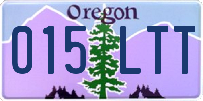 OR license plate 015LTT