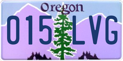 OR license plate 015LVG