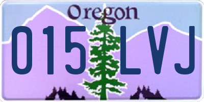 OR license plate 015LVJ