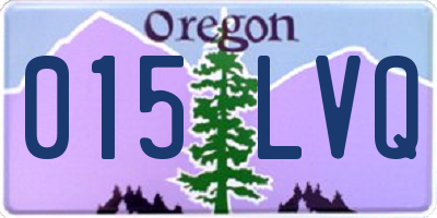 OR license plate 015LVQ