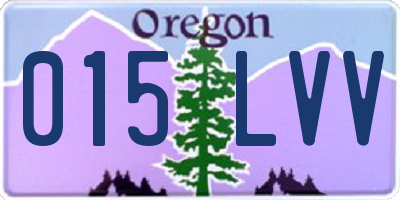 OR license plate 015LVV