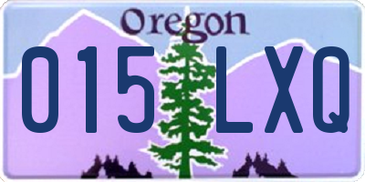 OR license plate 015LXQ
