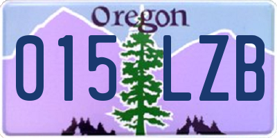 OR license plate 015LZB