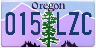 OR license plate 015LZC