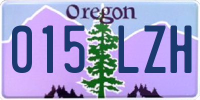 OR license plate 015LZH