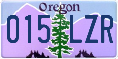 OR license plate 015LZR