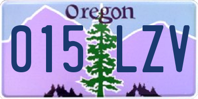 OR license plate 015LZV