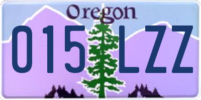 OR license plate 015LZZ