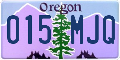 OR license plate 015MJQ
