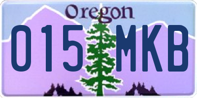 OR license plate 015MKB