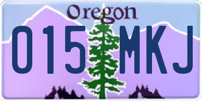 OR license plate 015MKJ