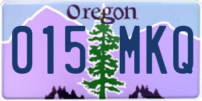OR license plate 015MKQ