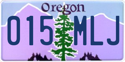 OR license plate 015MLJ