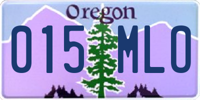OR license plate 015MLO