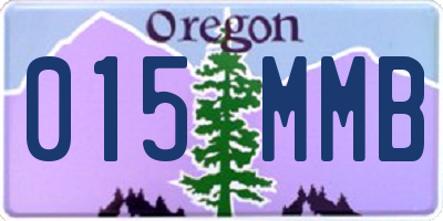 OR license plate 015MMB