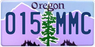 OR license plate 015MMC
