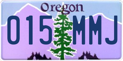 OR license plate 015MMJ