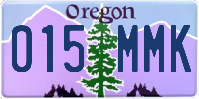 OR license plate 015MMK