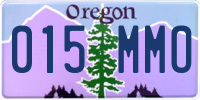 OR license plate 015MMO